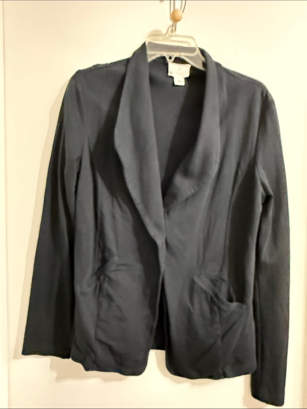 Caslon Black Open-Front Shawl-Collar Blazer